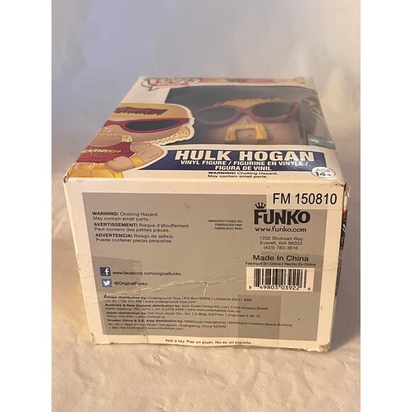 Funko Pop! WWE - HULK HOGAN #11 Vinyl Figure - Wrestling Collectible - Picture 5 of 10